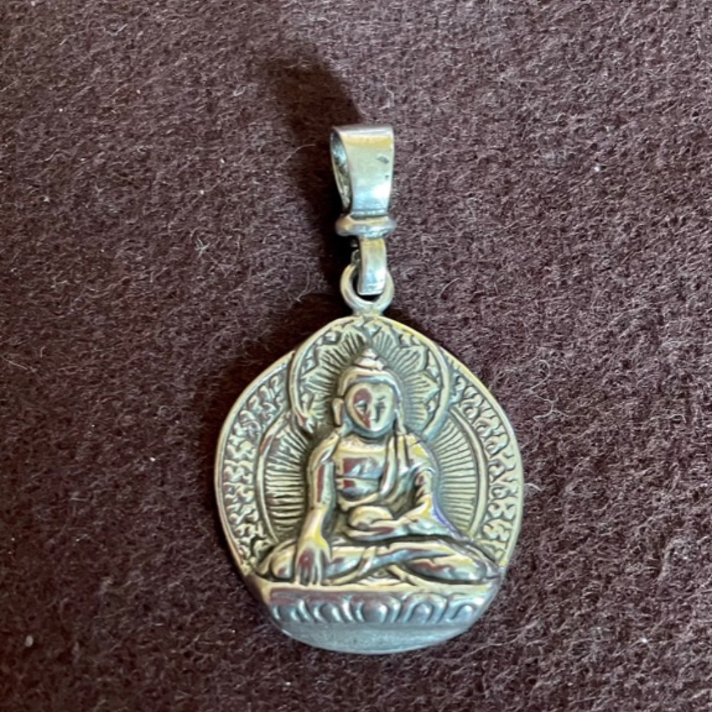 Buddha Yoga Pendant 925 Sterling Silver